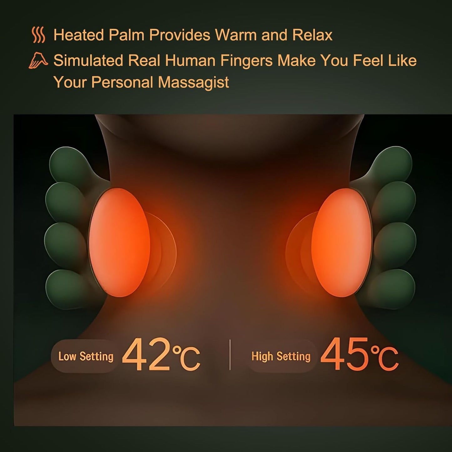 Shoulder and Neck Massager with Heat | جهاز تدليك صغير للرقبة والكتفين مع خاصية التسخين