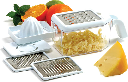 5-in-1 Multi-Grater With Juicer          قطّاعة متعددة الاستخدام 5 في 1 مع عصّارة