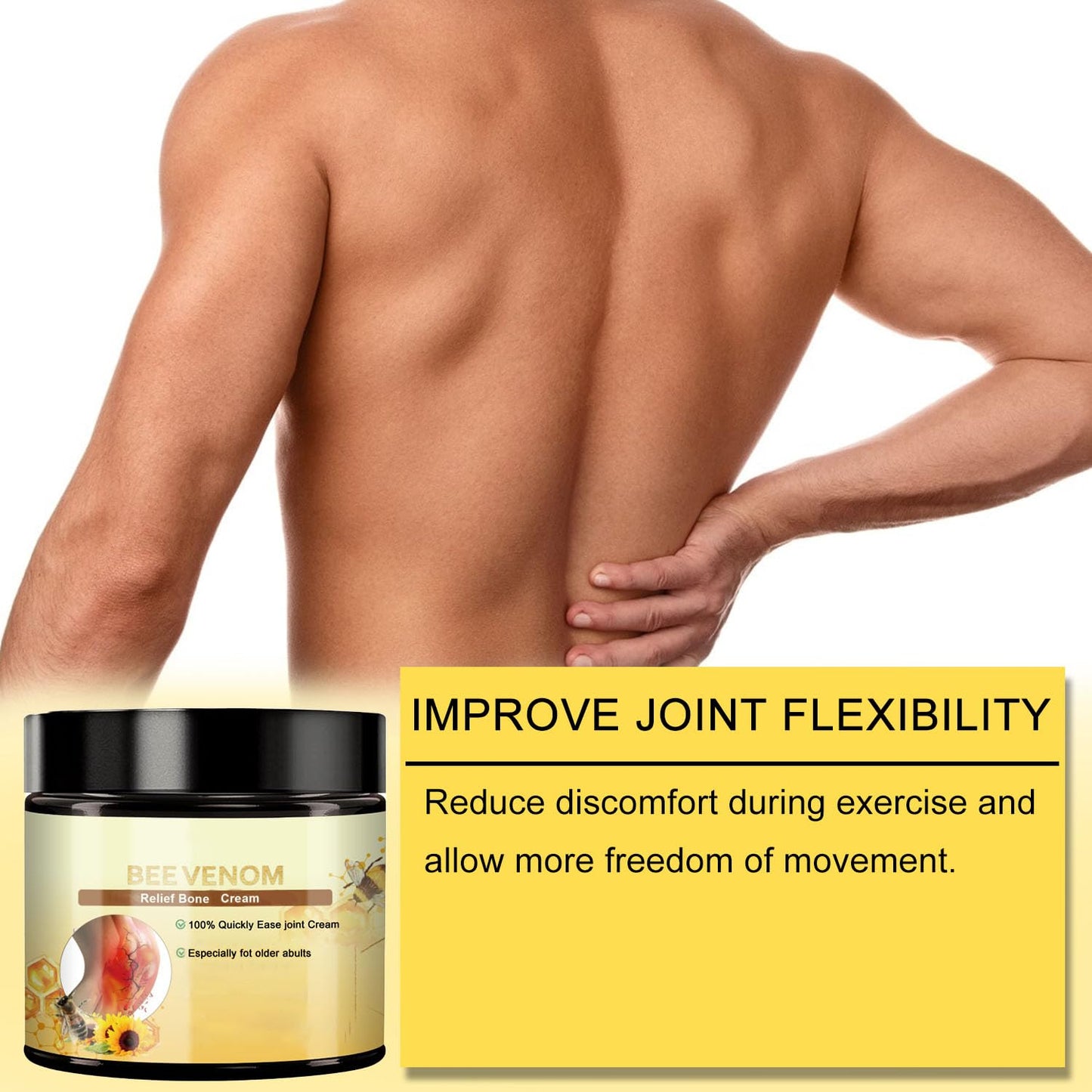 Bee Venom Joint Cream - Advanced Joint and Bone Cream, Specially for Back, Neck, Hands, Knees