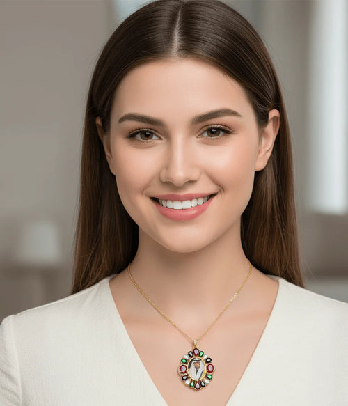 Royal Heritage Custom Photo Necklace