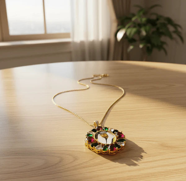 Royal Heritage Custom Photo Necklace